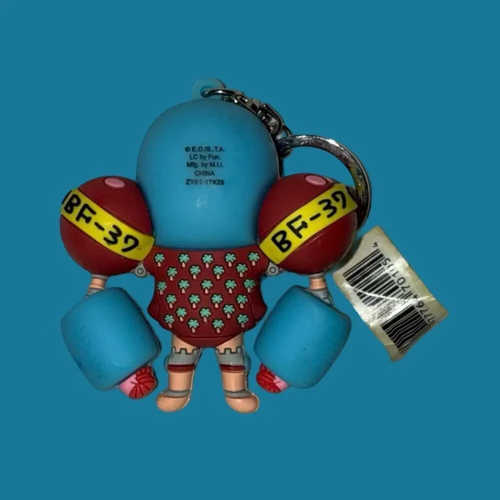 NWT Anime One Piece 3D Figural Frankie Keychain BackPack Clip B21